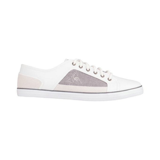 Le Coq Sportif Milons Lea 2 Tones Argent-Beige-Blanc Chaussures Homme